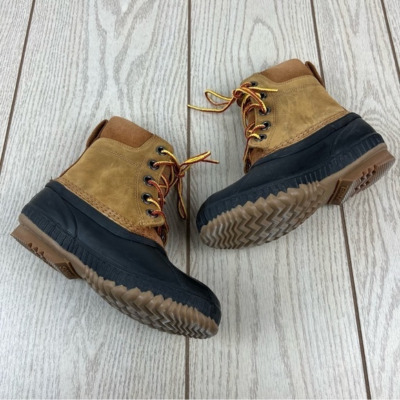 Sorel Youth Cheyanne ii Lace Leather Boots Youth Size 2 Elk (tan) Black $90 - Picture 5 of 9